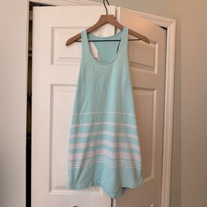 Southern tide light blue and white striped dress
